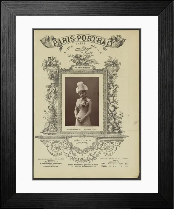 Framed Print : Paris Portrait: Noemie Vernon, 1879. Creator: Charles Framed Print : Paris Portrait: Noemie Vernon, 1879. Creator: Charles