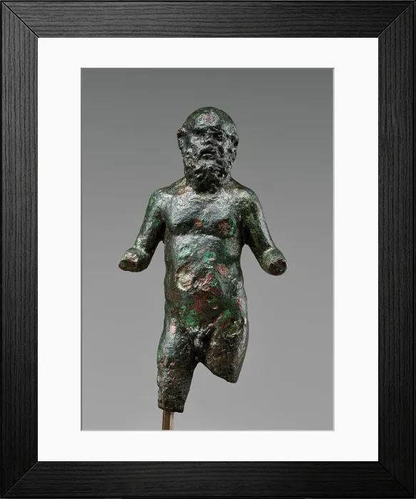 Framed Print : Satyr with Sokrates Features, early 4th century B.C. Creator: Unknown Framed Print : Satyr with Sokrates Features, early 4th century B.C. Creator: Unknown