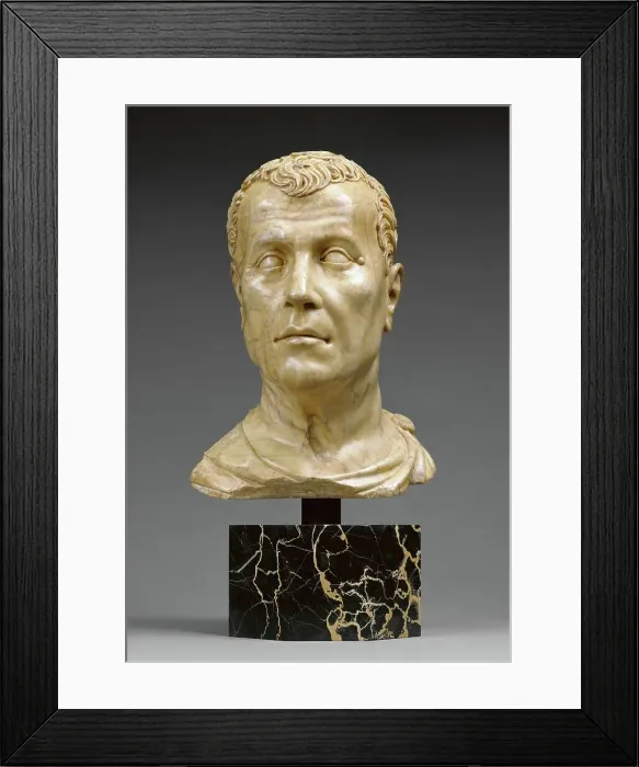 Framed Print : Head of a Man (possibly a portrait of Cicero, 106-43 B.C.), 1515-1520. Creator: Conrat Meit Framed Print : Head of a Man (possibly a portrait of Cicero, 106-43 B.C.), 1515-1520. Creator: Conrat Meit