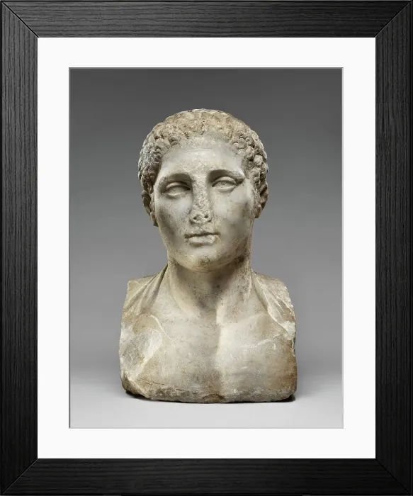 Framed Print : Herm of an Athletic Youth, 2nd century A.D.. Creator: Unknown Framed Print : Herm of an Athletic Youth, 2nd century A.D.. Creator: Unknown