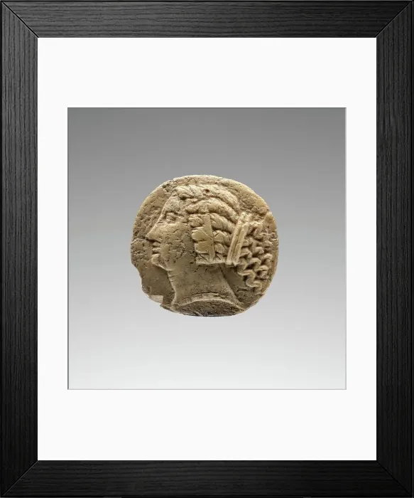 Framed Print : Fragmentary Ring with a Portrait of Queen Berenike, 2nd-1st century B.C. Creator: Unknown Framed Print : Fragmentary Ring with a Portrait of Queen Berenike, 2nd-1st century B.C. Creator: Unknown