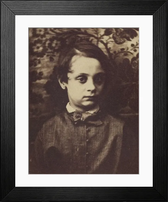 Framed Print : Portrait of a Boy, about 1850. Creators: Achille Deveria, Theodule Deveria Framed Print : Portrait of a Boy, about 1850. Creators: Achille Deveria, Theodule Deveria