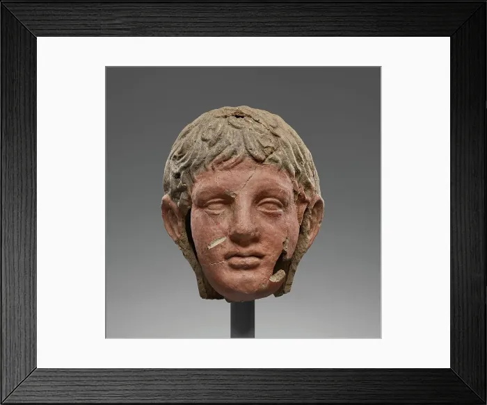 Framed Print : Votive Head of a Young Man, 200-150 B.C. Creator: Unknown Framed Print : Votive Head of a Young Man, 200-150 B.C. Creator: Unknown