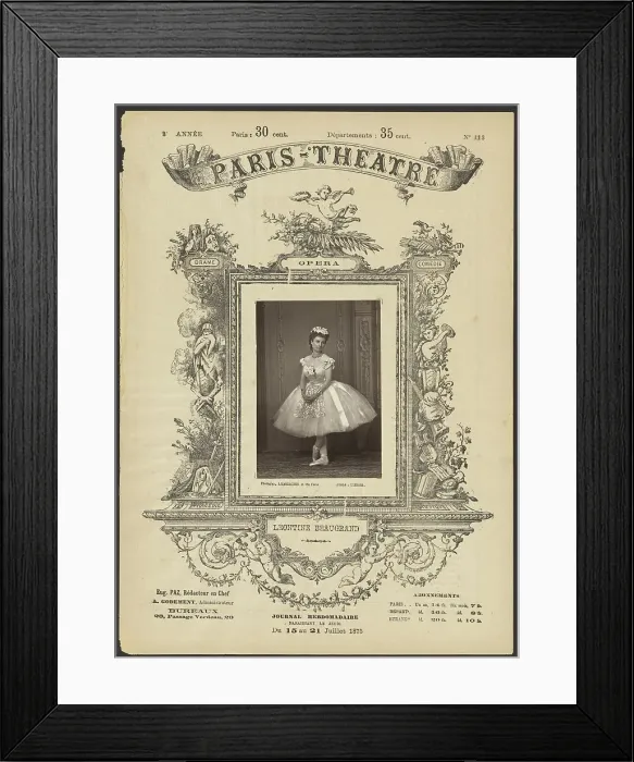 Framed Print : Paris Theatre: Leontine Beaugrand, 1875. Creator: Alphonse J. Liebert Framed Print : Paris Theatre: Leontine Beaugrand, 1875. Creator: Alphonse J. Liebert