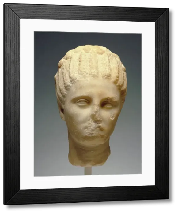 Framed Print : Head of a Woman, about 320 B.C. Creator: Unknown