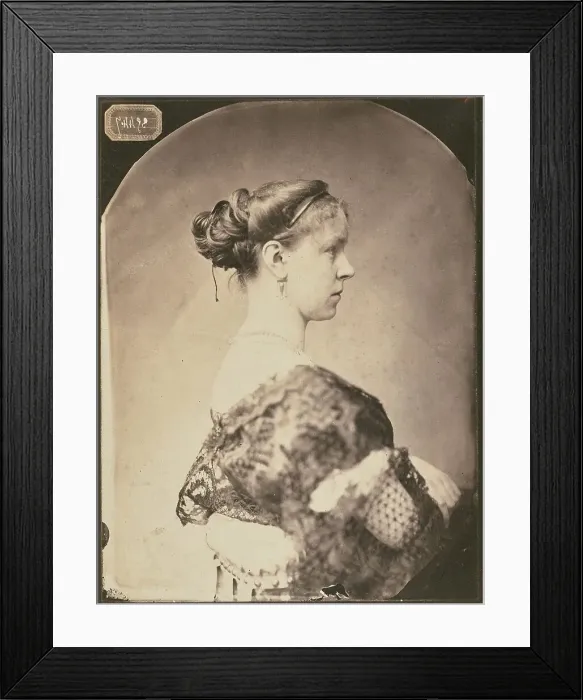 Framed Print : Portrait of an Unidentified Woman, about 1860. Creator: Pierre Petit Framed Print : Portrait of an Unidentified Woman, about 1860. Creator: Pierre Petit