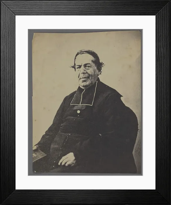 Framed Print : Abbe de Noailles, negative 1856; print 1857-1860. Creator: Adrien Alban Tournachon Framed Print : Abbe de Noailles, negative 1856; print 1857-1860. Creator: Adrien Alban Tournachon