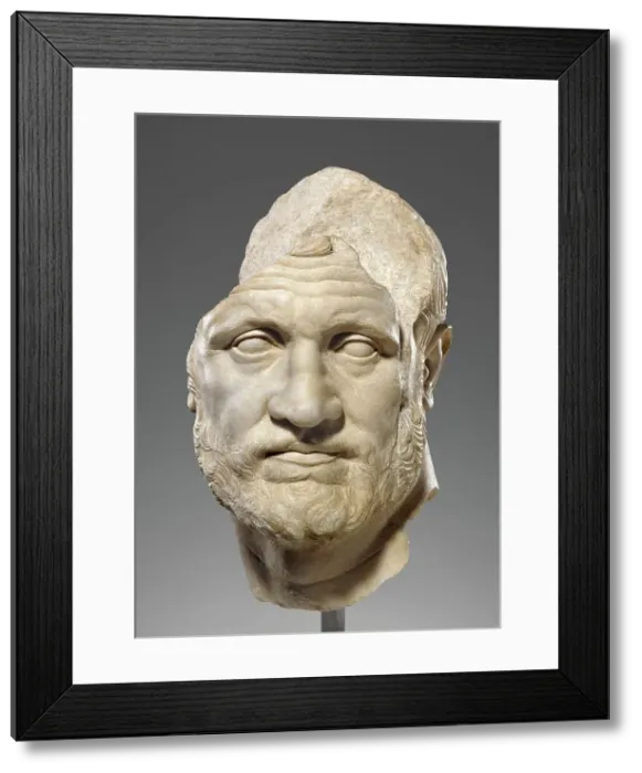 Framed Print : Portrait of a Bearded Man, about 150 B.C. Creator: Unknown Framed Print : Portrait of a Bearded Man, about 150 B.C. Creator: Unknown
