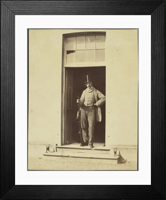 Framed Print : Portrait of Horatio Ross, 1860. Creator: Roger Fenton Framed Print : Portrait of Horatio Ross, 1860. Creator: Roger Fenton