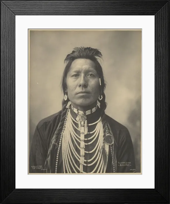 Framed Print : Thunder Cloud, Blackfeet, 1898. Creators: Adolph F. Muhr, Frank A. Rinehart Framed Print : Thunder Cloud, Blackfeet, 1898. Creators: Adolph F. Muhr, Frank A. Rinehart