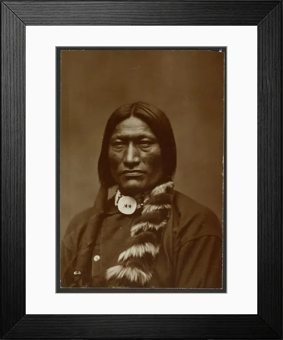 Framed Print : High Bear, Ogallalla sic Sioux, 1878-1883. Creator: Laton Alton Huffman Framed Print : High Bear, Ogallalla sic Sioux, 1878-1883. Creator: Laton Alton Huffman
