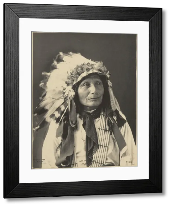 Framed Print : Sleeping Bear, Sioux, 1898. Creators: Adolph F. Muhr, Frank A. Rinehart Framed Print : Sleeping Bear, Sioux, 1898. Creators: Adolph F. Muhr, Frank A. Rinehart
