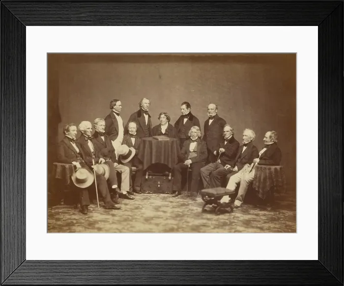 Framed Print : The Friday Night Club, 1870s. Creator: James Wallace Black Framed Print : The Friday Night Club, 1870s. Creator: James Wallace Black