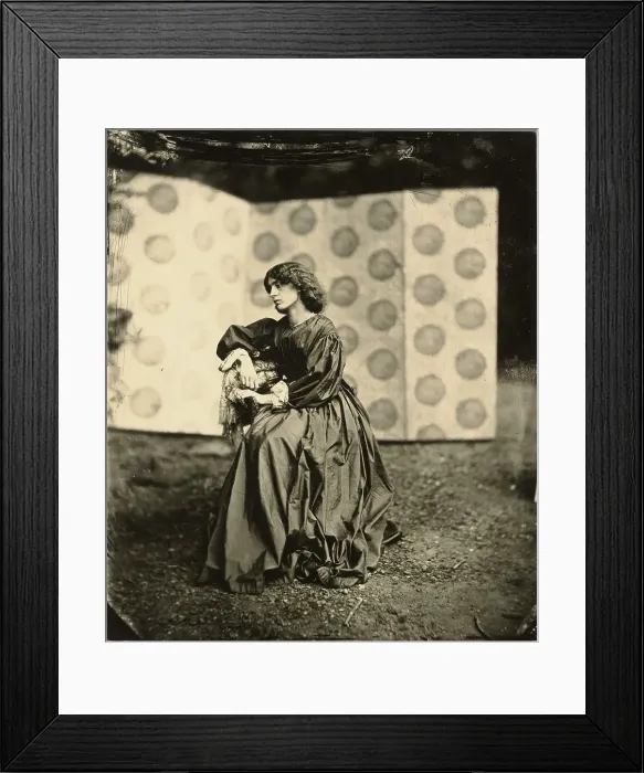 Framed Print : Portrait of Jane Morris (Mrs. William Morris), negative 1865; print after 1900. Creator: John Robert Parsons Framed Print : Portrait of Jane Morris (Mrs. William Morris), negative 1865; print after 1900. Creator: John Robert Parsons