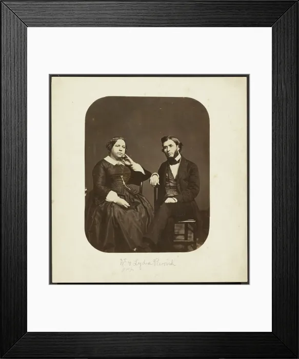 Framed Print : Dr. Joseph and Lydia Parrish, 1860s. Creator: Frederick Gutekunst Framed Print : Dr. Joseph and Lydia Parrish, 1860s. Creator: Frederick Gutekunst