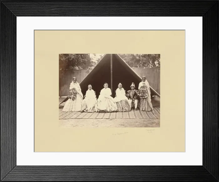 Framed Print : Three Nepalese Wives, about 1870s. Creator: Bourne & Shepherd Framed Print : Three Nepalese Wives, about 1870s. Creator: Bourne & Shepherd