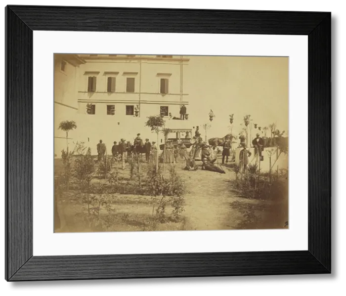 Framed Print : Ceccano, 1858-1865. Creator: Altobelli & Molins Framed Print : Ceccano, 1858-1865. Creator: Altobelli & Molins