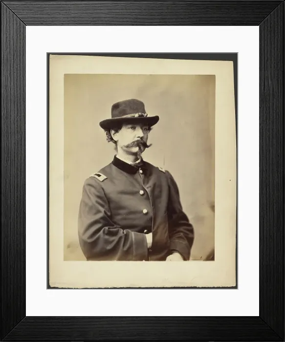 Framed Print : Portrait of an unknown officer, about 1862. Creator: Alexander Gardner Framed Print : Portrait of an unknown officer, about 1862. Creator: Alexander Gardner