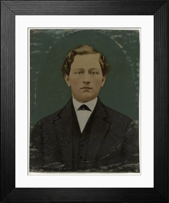 Framed Print : Portrait of man, 1860s-1880s. Creator: Unknown Framed Print : Portrait of man, 1860s-1880s. Creator: Unknown