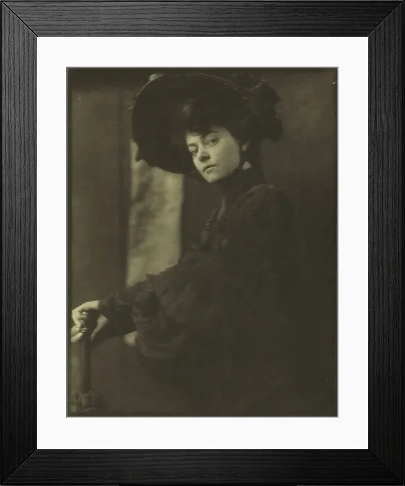 Framed Print : Portrait of an Unknown Woman, 1904. Creator: Gertrude Kasebier Framed Print : Portrait of an Unknown Woman, 1904. Creator: Gertrude Kasebier