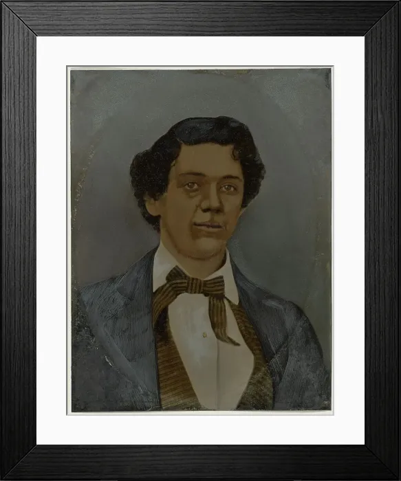 Framed Print : Portrait of man, 1860s-1880s. Creator: Unknown Framed Print : Portrait of man, 1860s-1880s. Creator: Unknown