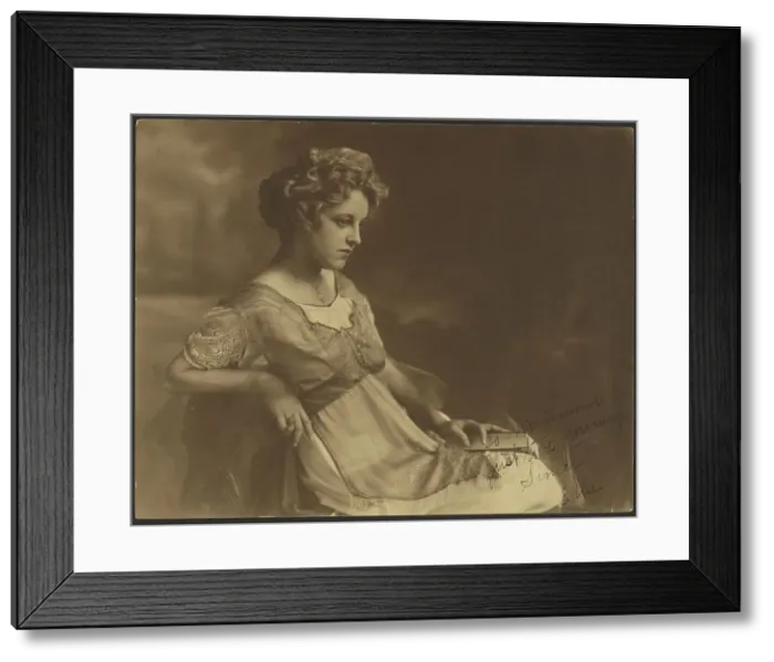 Framed Print : Portrait of Ella, 1914. Creator: Fred Hartsook Framed Print : Portrait of Ella, 1914. Creator: Fred Hartsook