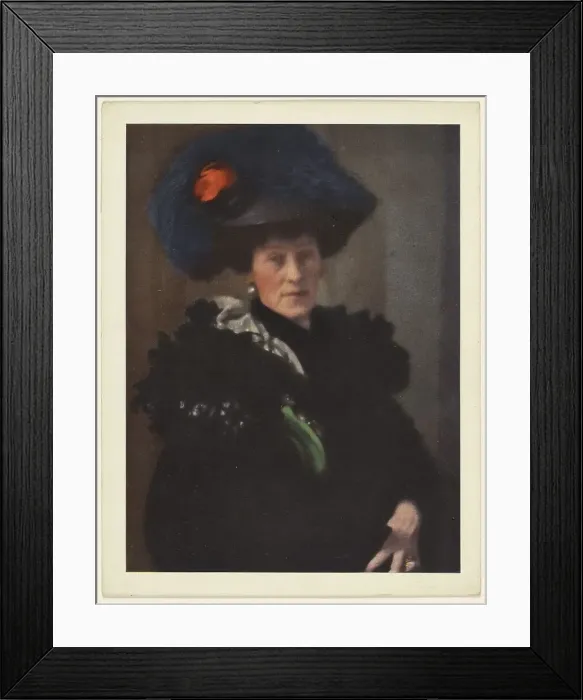 Framed Print : Portrait-Lady H. negative 1903; print 1908. Creator: Eduard J Steichen Framed Print : Portrait-Lady H. negative 1903; print 1908. Creator: Eduard J Steichen