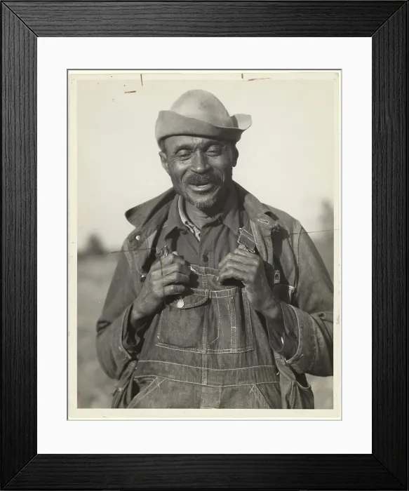 Framed Print : Father of Twenty-three Children, Gee's Bend, Alabama, 1937. Creator: Arthur Rothstein Framed Print : Father of Twenty-three Children, Gee's Bend, Alabama, 1937. Creator: Arthur Rothstein