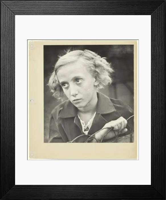 Framed Print : Blonde Girl, about 1935. Creator: Walker Evans Framed Print : Blonde Girl, about 1935. Creator: Walker Evans