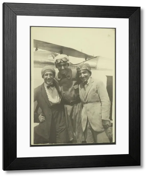 Framed Print : Group portrait, 1915-1930. Creator: Fedele Azari Framed Print : Group portrait, 1915-1930. Creator: Fedele Azari