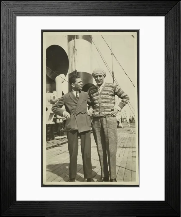Framed Print : Portrait of two men, 1920-1930. Creator: Fedele Azari Framed Print : Portrait of two men, 1920-1930. Creator: Fedele Azari