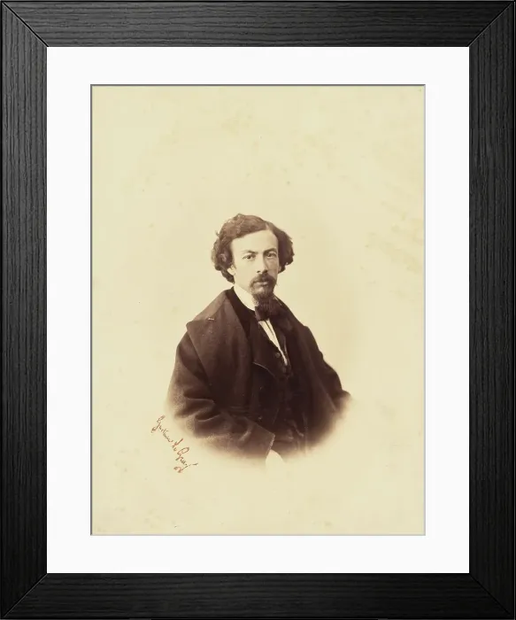 Framed Print : Self-portrait, about 1855. Creator: Gustave Le Gray Framed Print : Self-portrait, about 1855. Creator: Gustave Le Gray