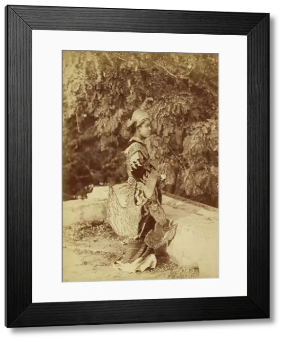 Framed Print : Burmese Princess, about 1885. Creator: Felice Beato Framed Print : Burmese Princess, about 1885. Creator: Felice Beato