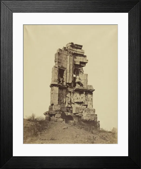 Framed Print : Athens - Philopappos monument, 1865. Creator: Konstantinos Dimitriou Framed Print : Athens - Philopappos monument, 1865. Creator: Konstantinos Dimitriou