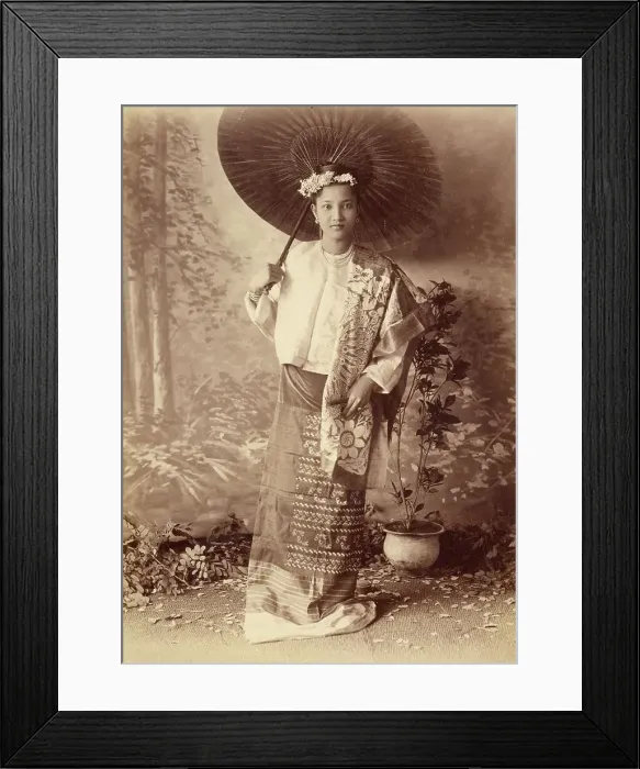 Framed Print : Burmah, about 1885. Creator: Felice Beato Framed Print : Burmah, about 1885. Creator: Felice Beato