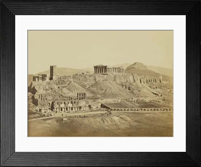 Framed Print : The Acropolis from the Southwest, Athens, 1865. Creator: Konstantinos Dimitriou Framed Print : The Acropolis from the Southwest, Athens, 1865. Creator: Konstantinos Dimitriou