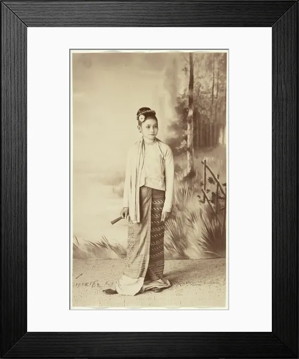 Framed Print : Shan Woman, 1894-1897. Creator: Felice Beato Framed Print : Shan Woman, 1894-1897. Creator: Felice Beato