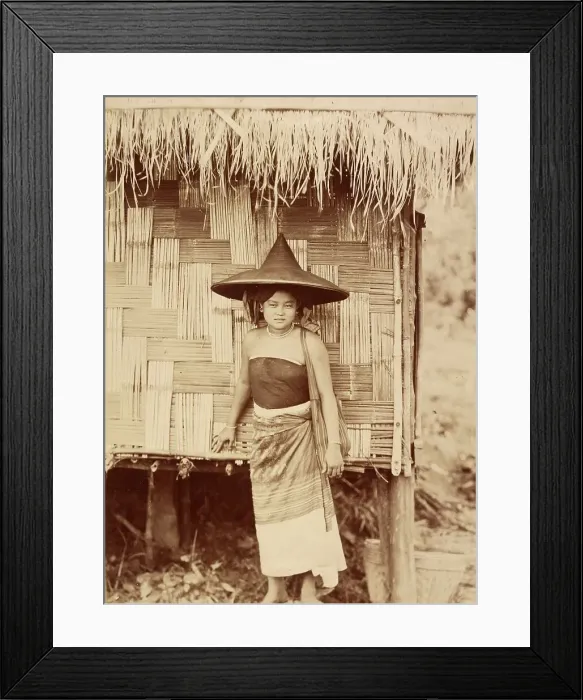 Framed Print : Shan Beauty, about 1885. Creator: Felice Beato Framed Print : Shan Beauty, about 1885. Creator: Felice Beato