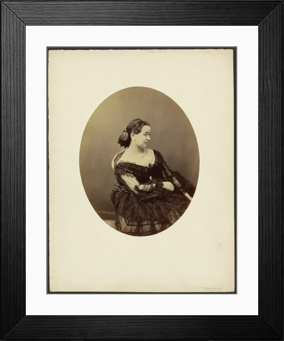 Framed Print : Woman seated in profile, mid-19th century. Creator: Paul De Gaillard Framed Print : Woman seated in profile, mid-19th century. Creator: Paul De Gaillard