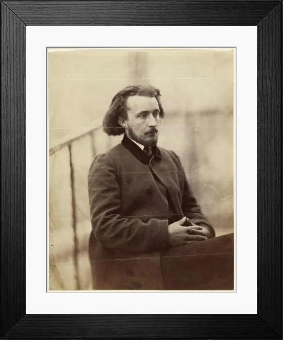 Framed Print : Portrait of Charles Delahaye, about 1857. Creator: Charles Marville Framed Print : Portrait of Charles Delahaye, about 1857. Creator: Charles Marville