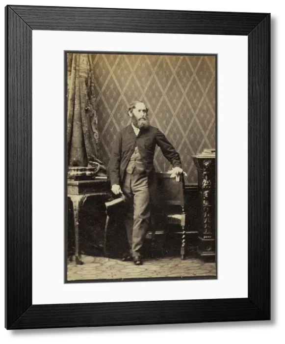 Framed Print : Portrait of a Man, about 1865. Creator: Camille Silvy Framed Print : Portrait of a Man, about 1865. Creator: Camille Silvy