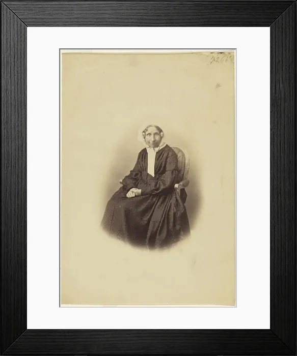 Framed Print : Portrait of an Unidentified Woman, about 1858. Creator: Gustave Le Gray Framed Print : Portrait of an Unidentified Woman, about 1858. Creator: Gustave Le Gray