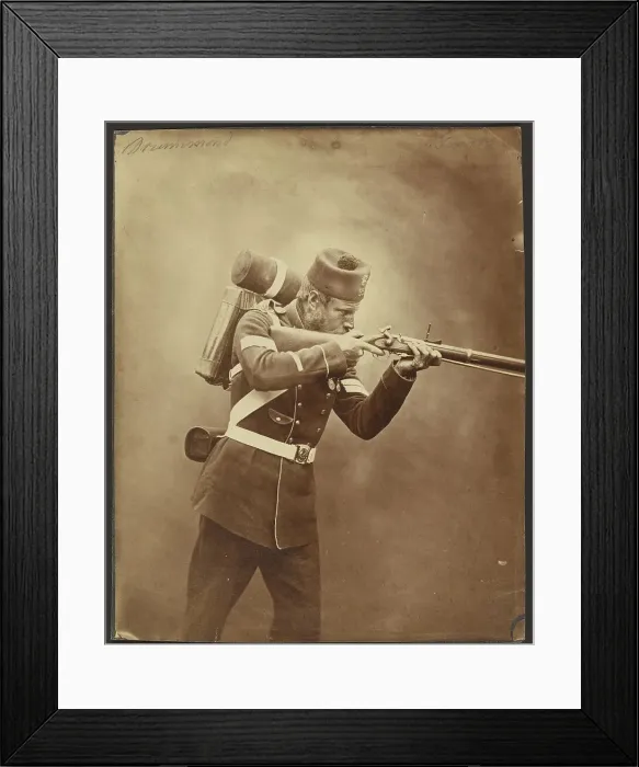Framed Print : Portrait of a Soldier, about 1856. Creator: Cundall & Howlett