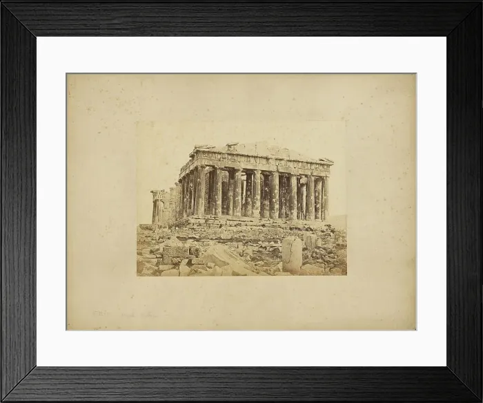 Framed Print : Athens - Parthenon, western facade, 1865. Creator: Konstantinos Dimitriou Framed Print : Athens - Parthenon, western facade, 1865. Creator: Konstantinos Dimitriou
