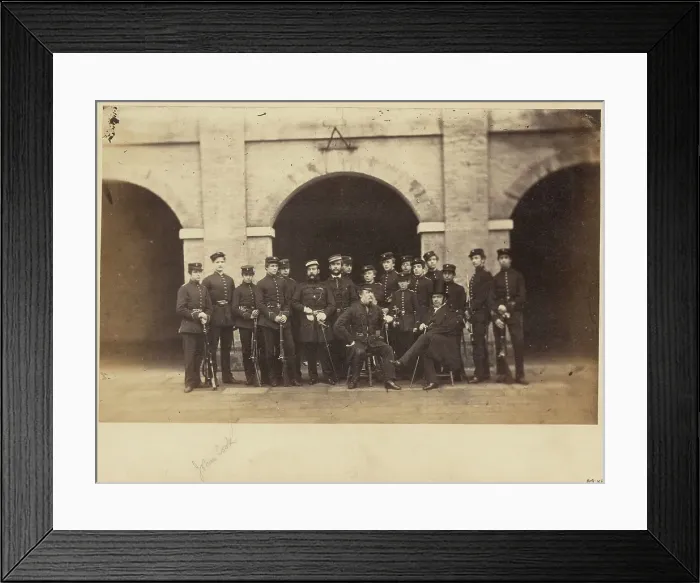 Framed Print : Group portrait of military students, about 1857-1859. Creator: Unknown Framed Print : Group portrait of military students, about 1857-1859. Creator: Unknown