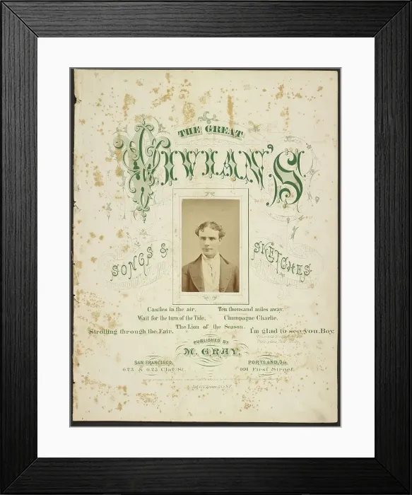 Framed Print : Mr. C. Vivian, 1872. Creator: Bradley & Rulofson Framed Print : Mr. C. Vivian, 1872. Creator: Bradley & Rulofson