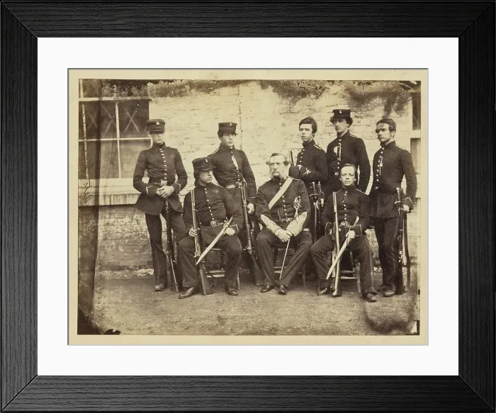 Framed Print : Elliott's Term, The Old Cadets, 1859. Creator: Unknown Framed Print : Elliott's Term, The Old Cadets, 1859. Creator: Unknown