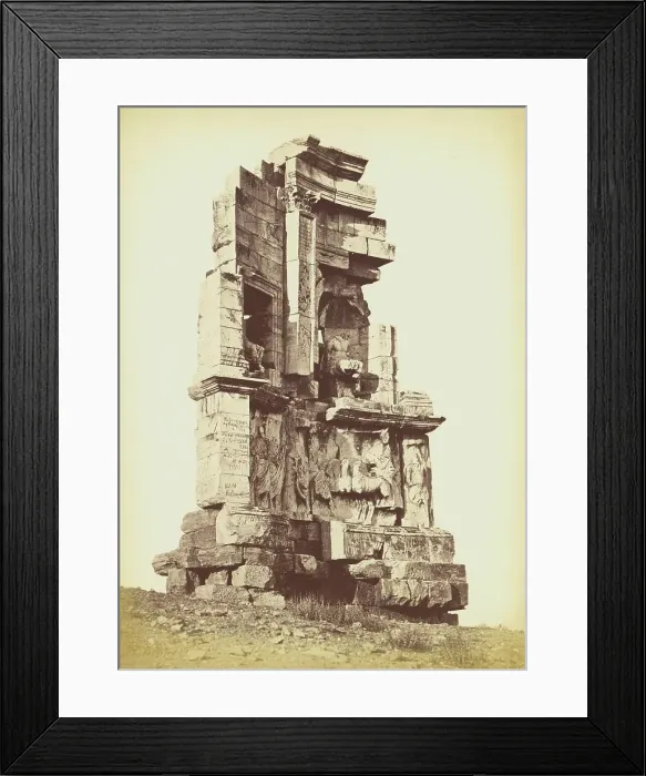 Framed Print : The Philopappos Monument, 1860s. Creator: Petros Moraites Framed Print : The Philopappos Monument, 1860s. Creator: Petros Moraites