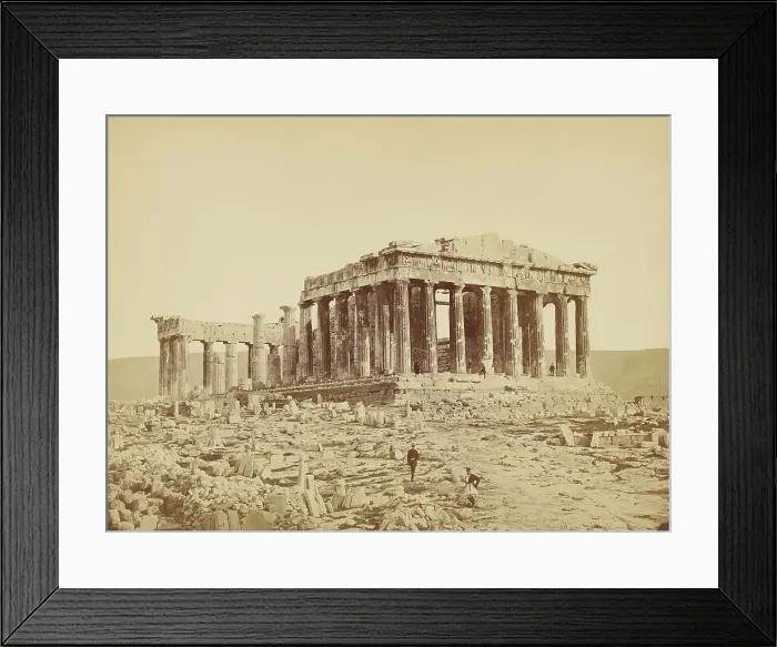 Framed Print : Parthenon, from the northwest, 1870. Creator: Petros Moraites Framed Print : Parthenon, from the northwest, 1870. Creator: Petros Moraites