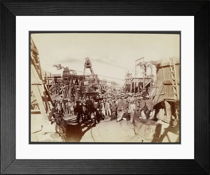 Framed Print : Kimberley Diamond Fields-Griqualand West, about 1870-1880. Creator: Unknown Framed Print : Kimberley Diamond Fields-Griqualand West, about 1870-1880. Creator: Unknown